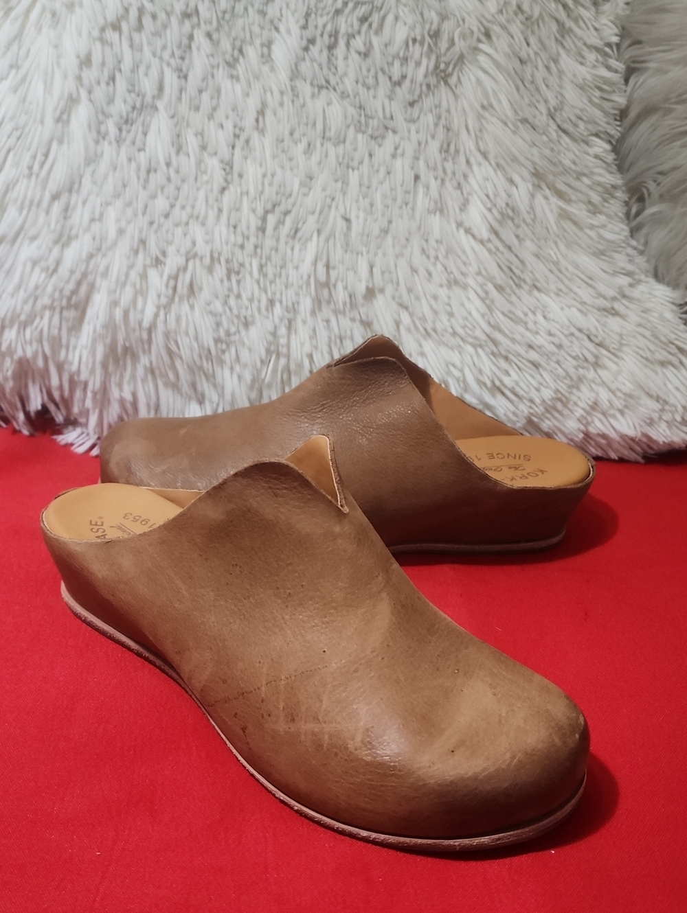 Kork-Ease Para Women's
 Leather Slip-On Mule Clogs